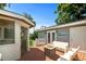 Deck with gazebo, fire pit, and seating area at 1742 Bayshore Blvd, Dunedin, FL 34698