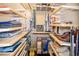 Large walk-in closet with ample shelving and hanging space at 1742 Bayshore Blvd, Dunedin, FL 34698