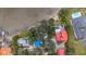 Aerial view showcasing waterfront property and neighborhood at 2886 Bay Shore Dr, Safety Harbor, FL 34695