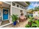 Cozy patio area with grill and potted plants at 2886 Bay Shore Dr, Safety Harbor, FL 34695