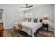 Comfortable bedroom with king bed and ensuite access at 3098 Phoenix Ave, Oldsmar, FL 34677