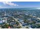 High-angle view of a house nestled in a residential neighborhood near the water at 312 S Arrawana Ave, Tampa, FL 33609