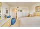 Bright bedroom with ensuite bathroom access and ample closet space at 464 N Paula Dr # 220, Dunedin, FL 34698