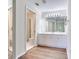 Clean bathroom with vanity, mirrored medicine cabinet and shower at 6303 Green Oak Cir, Bradenton, FL 34203