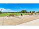 Driving range with benches and ample space at 6303 Green Oak Cir, Bradenton, FL 34203