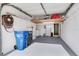 Garage with laundry hookups, shelving and extra storage at 6303 Green Oak Cir, Bradenton, FL 34203