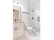 Clean bathroom with glass shower and modern vanity at 716 S Lois Ave, Tampa, FL 33609