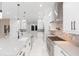 Modern kitchen with stainless steel appliances and a large island at 716 S Lois Ave, Tampa, FL 33609