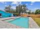 Inviting backyard oasis with a refreshing pool and patio at 7405 41St Ave N, St Petersburg, FL 33709