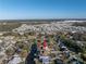 Aerial view shows home's location by the water at 811 Camellia Ave, Ellenton, FL 34222