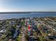 Aerial view of a home near the water, neighborhood visible at 811 Camellia Ave, Ellenton, FL 34222