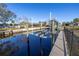 Private boat lift and dock with canal access at 811 Camellia Ave, Ellenton, FL 34222