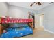 bedroom with bunk beds and ample storage at 8442 Lagerfeld Dr, Land O Lakes, FL 34637