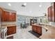Spacious kitchen with island, stainless steel appliances, and breakfast nook at 8442 Lagerfeld Dr, Land O Lakes, FL 34637