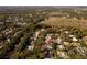 Bird's-eye view highlighting the house location in the neighborhood at 9303 Wellington Park Cir, Tampa, FL 33647