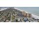 Aerial view of beach and residential area at 956 Bruce Ave, Clearwater Beach, FL 33767