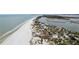 Aerial view of beach front property at 956 Bruce Ave, Clearwater Beach, FL 33767