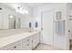 Clean bathroom with double vanity and updated fixtures at 12200 Vonn Rd # 1106, Largo, FL 33774