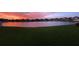 Gorgeous sunset view over the lake at 13513 White Sapphire Rd, Riverview, FL 33579
