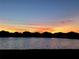 Beautiful sunset over the lake at 13513 White Sapphire Rd, Riverview, FL 33579