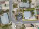 Aerial view of a house in a residential area at 137 91St Ave, Treasure Island, FL 33706