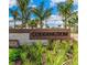 Coddington community entrance sign with landscaping at 16023 10Th E Ave, Bradenton, FL 34212