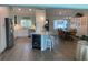 Modern kitchen with stainless steel appliances and island at 1643 Sea Breeze Dr, Tarpon Springs, FL 34689