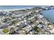 Wide aerial showcasing a beach community and the property location at 18077 3Rd St, Redington Shores, FL 33708