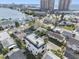 Waterfront property showcasing a three story home at 18077 3Rd St, Redington Shores, FL 33708