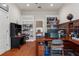 Spacious home office with L-shaped desk and ample storage at 19387 Hidden Oaks Dr, Brooksville, FL 34604