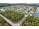 Aerial view of vacant lot near waterfront community at 3431 Palometa Dr, Hernando Beach, FL 34607