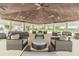 Spacious community gazebo with comfortable seating at 34432 Wynthorne Pl, Wesley Chapel, FL 33545
