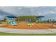 Modern playground with slides, climbing structures, and shade canopies at 34432 Wynthorne Pl, Wesley Chapel, FL 33545