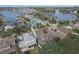 Aerial view of house and surrounding neighborhood at 406 Manns Harbor Dr, Apollo Beach, FL 33572