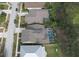 House with pool, seen from above at 406 Manns Harbor Dr, Apollo Beach, FL 33572