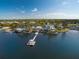 Aerial view of community clubhouse and marina at 406 Manns Harbor Dr, Apollo Beach, FL 33572