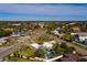 Aerial view of a single-Gathering home with pool, showcasing a large backyard and surrounding neighborhood at 4317 Overlook Ne Dr, St Petersburg, FL 33703