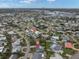 Aerial view of the property and surrounding area at 5084 42Nd S St, St Petersburg, FL 33711