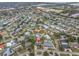 Aerial view showing home's location in a residential neighborhood at 5084 42Nd S St, St Petersburg, FL 33711