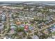 Aerial view showing home's location in a residential neighborhood at 5084 42Nd S St, St Petersburg, FL 33711