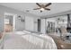 Large bedroom with king bed and access to the bathroom and patio at 5084 42Nd S St, St Petersburg, FL 33711