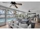 Enjoy this lanai with pool access, fire pit, and comfortable seating at 5084 42Nd S St, St Petersburg, FL 33711