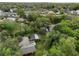 Aerial view of property showing house and surrounding land at 5414 N River Shore Dr, Tampa, FL 33603