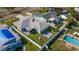 Aerial view of the house and backyard, highlighting its location at 6025 Venetian Ne Blvd, St Petersburg, FL 33703