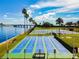 Well maintained shuffleboard courts by the water at 7 Elgin Pl # 603, Dunedin, FL 34698