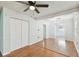 Dining room with hardwood floors and view of living room at 10308 Forest Hills Dr, Tampa, FL 33612