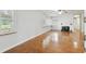 Living room with hardwood floors and fireplace at 10308 Forest Hills Dr, Tampa, FL 33612