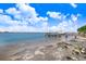 Wooden pier extending into the calm waters at 1145 Boca Ciega Isle Dr, St Pete Beach, FL 33706