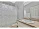 Bathroom with shower, toilet, and vanity at 19820 Morden Blush Dr, Lutz, FL 33558
