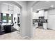 Modern kitchen with white cabinets and stainless steel appliances at 2146 Laceflower Dr, Brandon, FL 33510